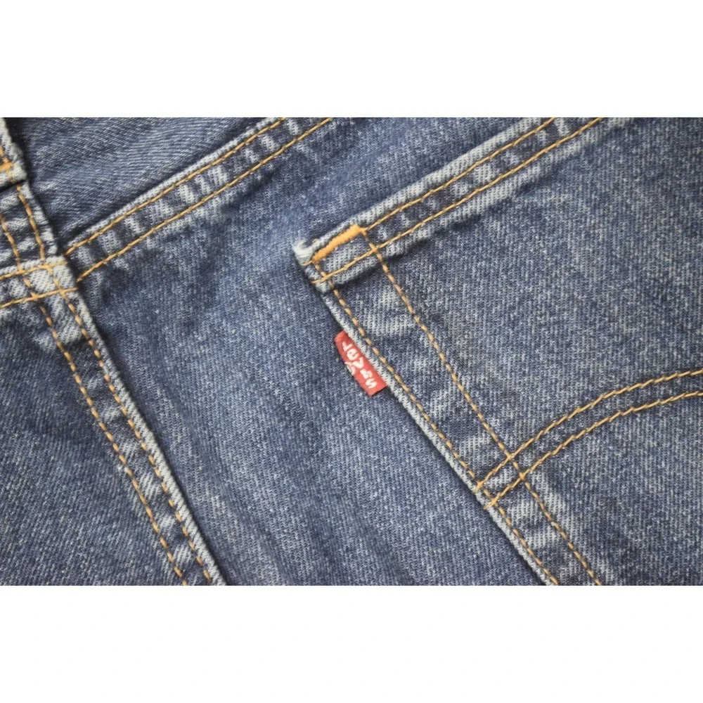 Levi's 505 Regular Fit Straight Leg Denim Blue Jeans Mens Size 42‎ x 30